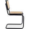 Buy Dining Chair, Natural Rattan And Black Wood - Lona Black 60451 home delivery