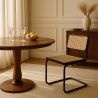 Buy Dining Chair, Natural Rattan And Black Wood - Lona Black 60451 in the United Kingdom