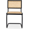 Buy Dining Chair, Natural Rattan And Black Wood - Lona Black 60451 at MyFaktory