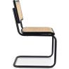 Buy Dining Chair, Natural Rattan And Black Wood - Lona Black 60451 in the United Kingdom