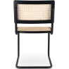 Buy Dining Chair, Natural Rattan And Black Wood - Lona Black 60451 - in the UK