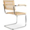 Buy Dining Chair with Armrests - Vintage Design - Wood and Rattan - Lia  Natural 60452 - in the UK