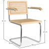 Buy Dining Chair with Armrests - Vintage Design - Wood and Rattan - Lia  Natural 60452 in the United Kingdom