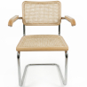 Buy Dining Chair with Armrests - Vintage Design - Wood and Rattan - Lia  Natural 60452 - in the UK