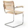 Buy Dining Chair with Armrests - Vintage Design - Wood and Rattan - Lia  Natural 60452 at MyFaktory