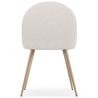 Buy Dining Chair - Upholstered in Bouclé Fabric - Scandinavian Design - Bennett White 60460 with a guarantee