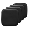 Buy Pack of 4 Magnetic Cushions for Stool - Faux Leather - Metalix Black 60463 - in the UK