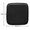Buy Pack of 4 Magnetic Cushions for Stool - Faux Leather - Metalix Black 60464 - in the UK