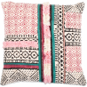Buy Square Cotton Cushion in Boho Bali Style cover + filling - Blair Multicolour 60179 - in the UK