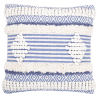 Buy Square Cotton Cushion in Boho Bali Style cover + filling - Luna Blue 60187 - in the UK
