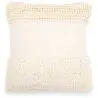 Buy Square Cushion in Boho Bali Style, Cotton & Wool cover + filling - Margaret White 60188 - in the UK