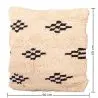 Buy Square Cotton Cushion in Boho Bali Style cover + filling - Narcissa White / Black 60189 home delivery