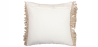 Buy Square Cotton Cushion in Boho Bali Style cover + filling - Mecanda Cream 60199 - prices
