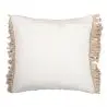 Buy Square Cotton Cushion in Boho Bali Style cover + filling - Mecanda Cream 60199 - prices