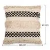 Buy Square Cotton Cushion in Boho Bali Style cover + filling - Sefra Black 60200 with a guarantee