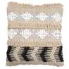 Buy Square Cotton Cushion in Boho Bali Style cover + filling - Wenda Black 60202 - in the UK