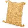 Buy Square Boho Bali Cushion, Raffia cover + filling - Carol Cream 60217 - prices