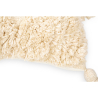 Buy Rectangular Cushion in Boho Bali Style, Cotton cover + filling - Doreen Cream 60220 in the United Kingdom