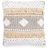 Buy Square Cotton Cushion in Boho Bali Style cover + filling - Estelle Multicolour 60227 - in the UK