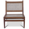 Buy Rattan armchair, Boho Bali design, Rattan and Teak Wood - Marcra Natural 60465 in the United Kingdom