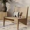 Buy Rattan armchair, Boho Bali design, Rattan and Teak Wood - Marcra Natural 60465 at MyFaktory