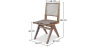 Buy Cannage Dining Chair, Bali Boho Style, Rattan and Teak Wood - Ruye Natural 60474 in the United Kingdom
