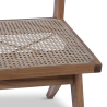 Buy Cannage Dining Chair, Bali Boho Style, Rattan and Teak Wood - Ruye Natural 60474 - in the UK
