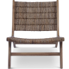 Buy Armchair in Boho Bali Style, Rattan and Teak Wood - Hewar Natural 60475 at MyFaktory