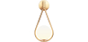 Buy Wall lamp in modern style, glass - Drop Gold 60239 - in the UK