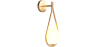 Buy Wall lamp in modern style, glass - Drop Gold 60239 in the United Kingdom