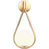 Buy Wall lamp in modern style, glass - Drop Gold 60239 - in the UK