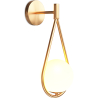 Buy Wall lamp in modern style, glass - Drop Gold 60239 in the United Kingdom