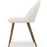 Buy Dining Chair - Upholstered in Bouclé Fabric - Scandinavian - Bennett White 60480 with a guarantee