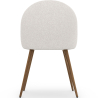 Buy Dining Chair - Upholstered in Bouclé Fabric - Scandinavian - Bennett White 60480 in the United Kingdom