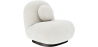 Buy White boucle armchair upholstered - Black legs - Nuiba White 60483 in the United Kingdom