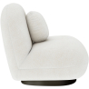 Buy White boucle armchair upholstered - Black legs - Nuiba White 60483 in the United Kingdom