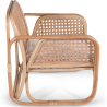 Buy Rattan Armchair with Cushion, Boho Bali Design - Leta White 60300 home delivery