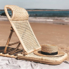Buy Beach Chair in Rattan, Boho Bali Design - Manra Natural 60307 at MyFaktory