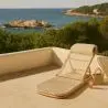 Buy Beach Chair in Rattan, Boho Bali Design - Manra Natural 60307 in the United Kingdom