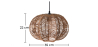 Buy Rattan Boho Bali Pendant Lamp - Chey Natural 60484 home delivery