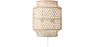 Buy Bamboo Wall Lamp Shade, Boho Bali Style - Lorna Natural 60485 - prices