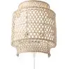 Buy Bamboo Wall Lamp Shade, Boho Bali Style - Lorna Natural 60485 in the United Kingdom