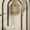 Buy Bamboo Wall Lamp Shade, Boho Bali Style - Lorna Natural 60485 in the United Kingdom