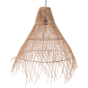 Buy Woven Rattan Pendant Light, Boho Bali Style - Perca Natural 60489 - in the UK