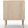 Buy Rattan Bedside Table with Drawers, Boho Bali Style - Wada Natural 60509 in the United Kingdom