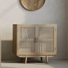 Buy Natural Wood Sideboard - Boho Bali Design - 2 doors - Wada Natural 60510 - in the UK
