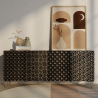 Buy Wooden Design Sideboard - Black - Prana Black 60343 - in the UK