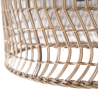 Buy Woven Rattan Pendant Light, Boho Bali Style - Orna Natural 60490 - in the UK