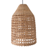 Buy Rattan Pendant Lamp, Boho Bali Style - Grau Natural 60491 - in the UK