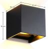 Buy Outdoor Wall Lamp 12W LED Double Sided Lighting - Aluminum Black 60529 - prices